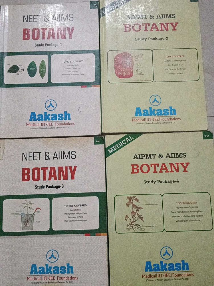 Aakash Botany Study Packages (NEET/AIIMS)