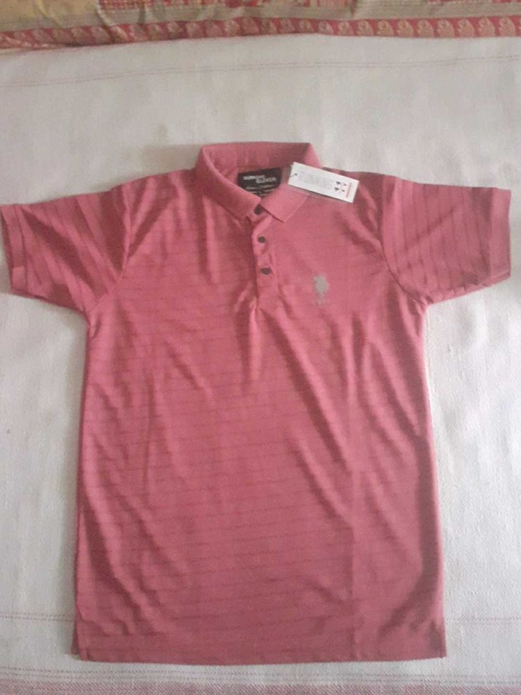 Men's Striped Polo T-Shirt