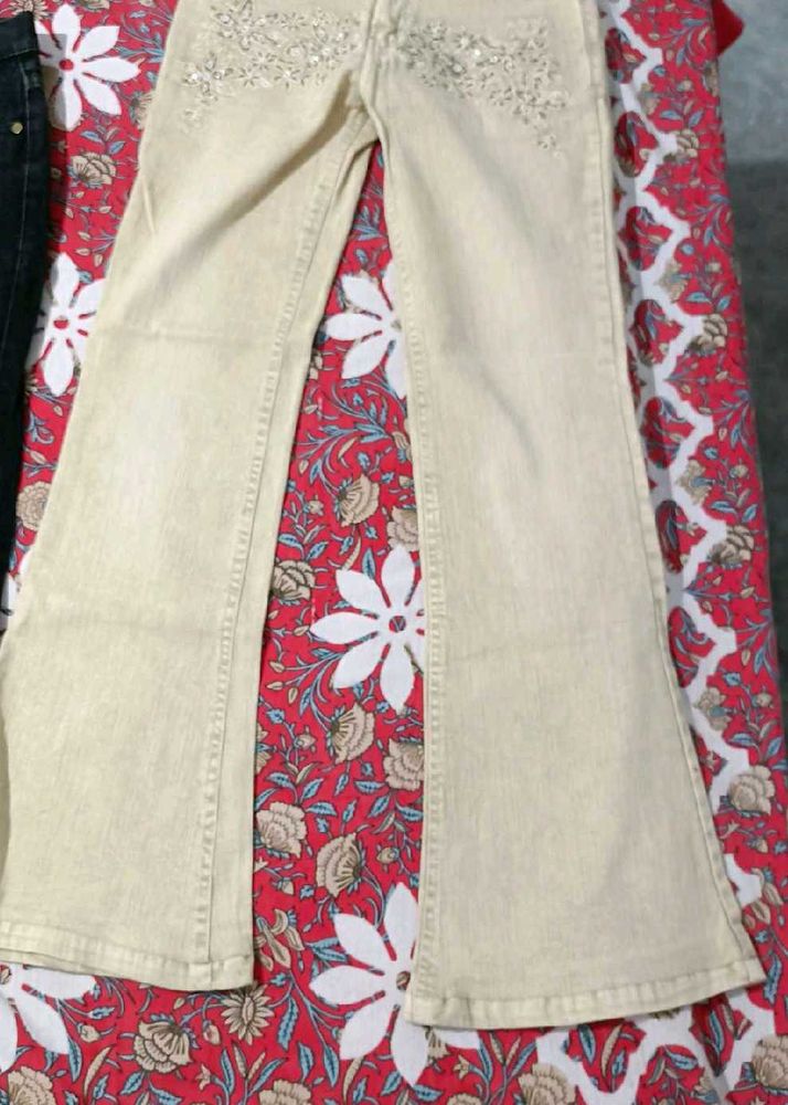 Embellished Flare Jeans