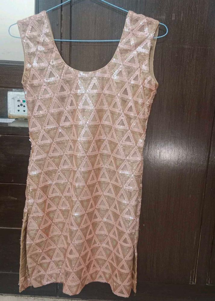 Heavy Sequins Kurti With Salwar And Dupatta