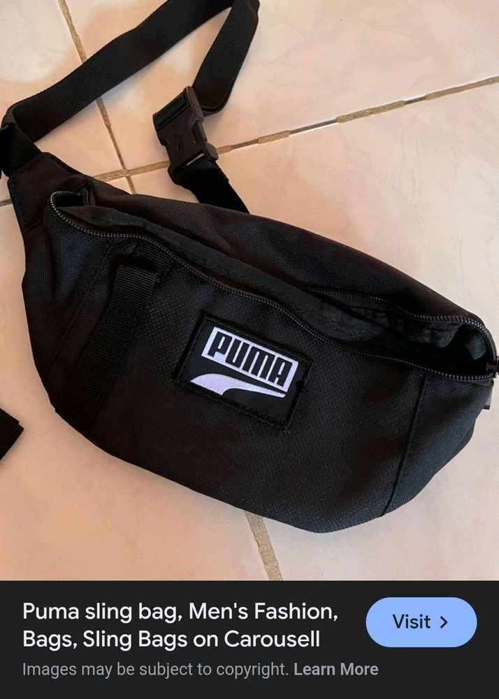 Puma Black Sling Bag