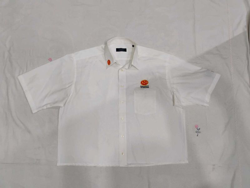 Classic White Short Sleeve BOXXY FIT Shirt
