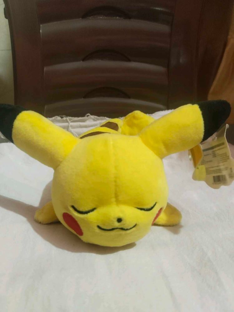 Cute Sleeping Pikachu Plush Toy