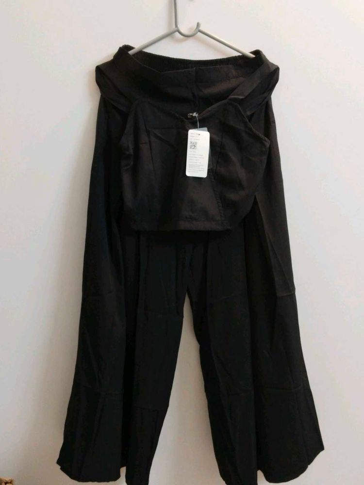 Chic Black Co-ord Set- Brand New