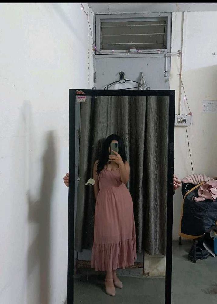Dusty Rose Classic Date Dress