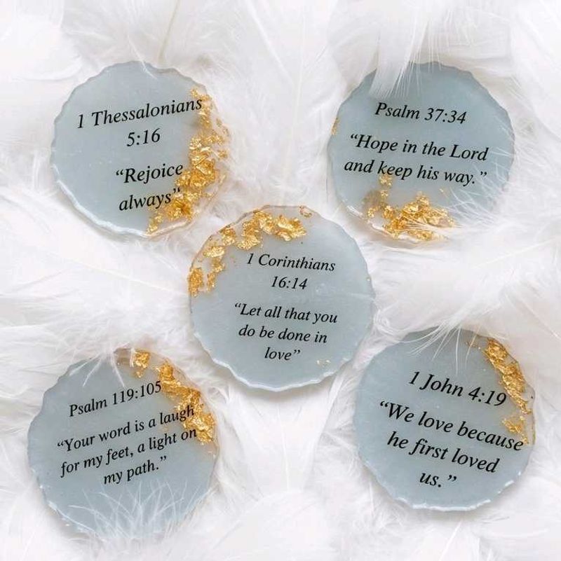 ✨Resin Fridge magnets Bible Words✨🙏