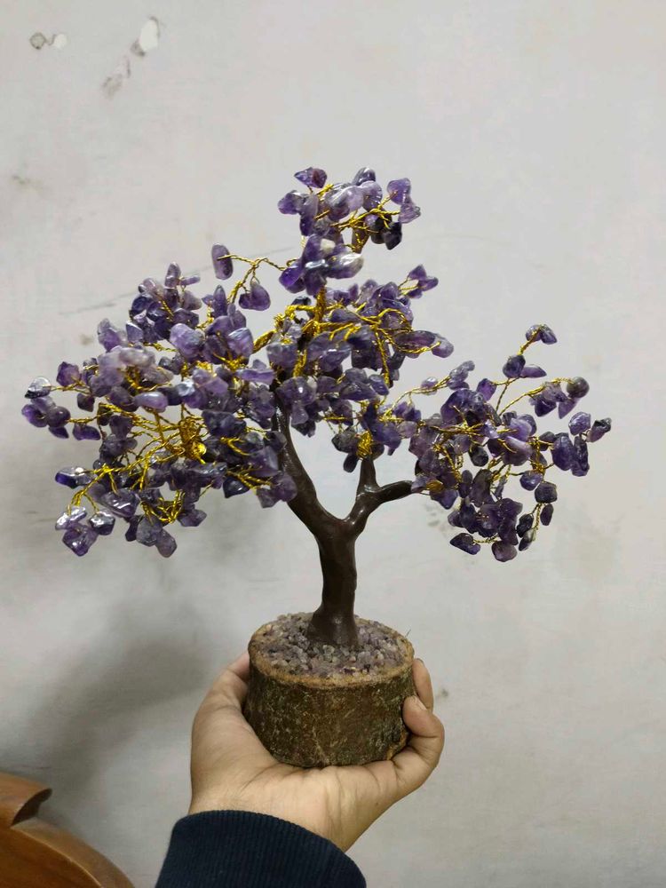 Amethyst Crystal Natural Gemstone Bonsai Tree