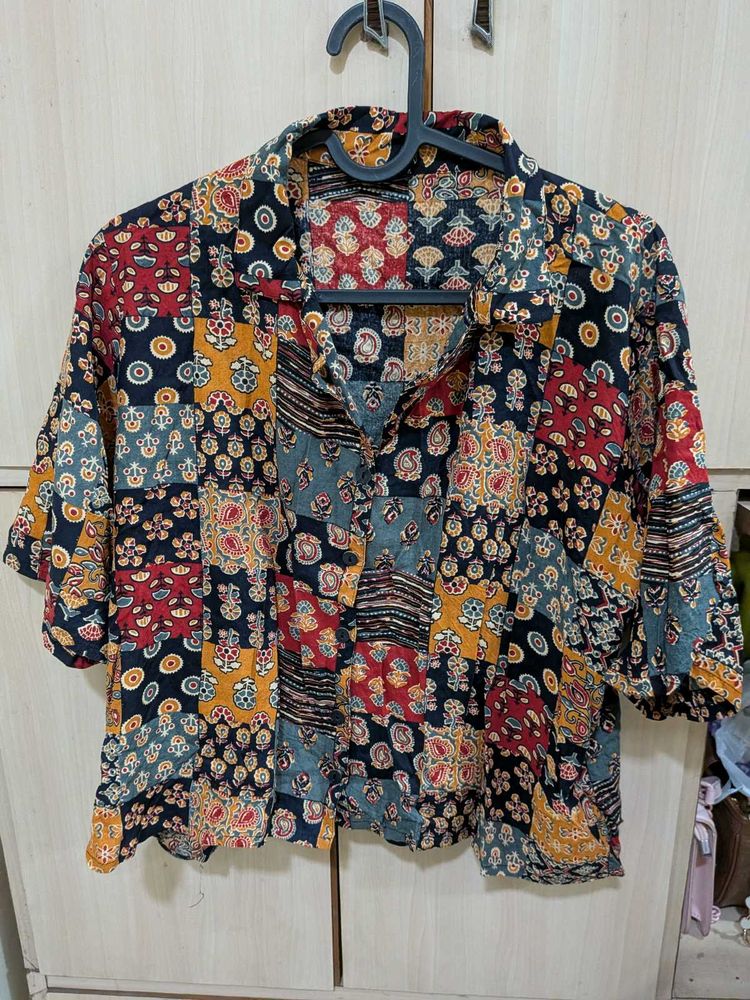 XXL Bohemian crop top