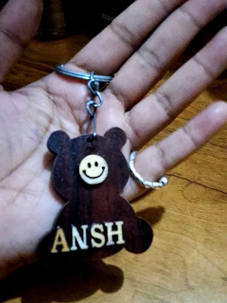 Personalized 'Ansh' Keychain