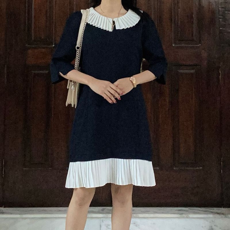 Korean Collar Pinterest Dress