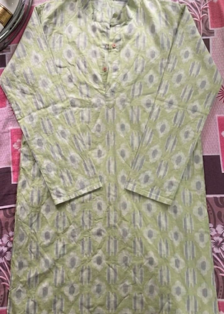 Light Green Printed Kurta