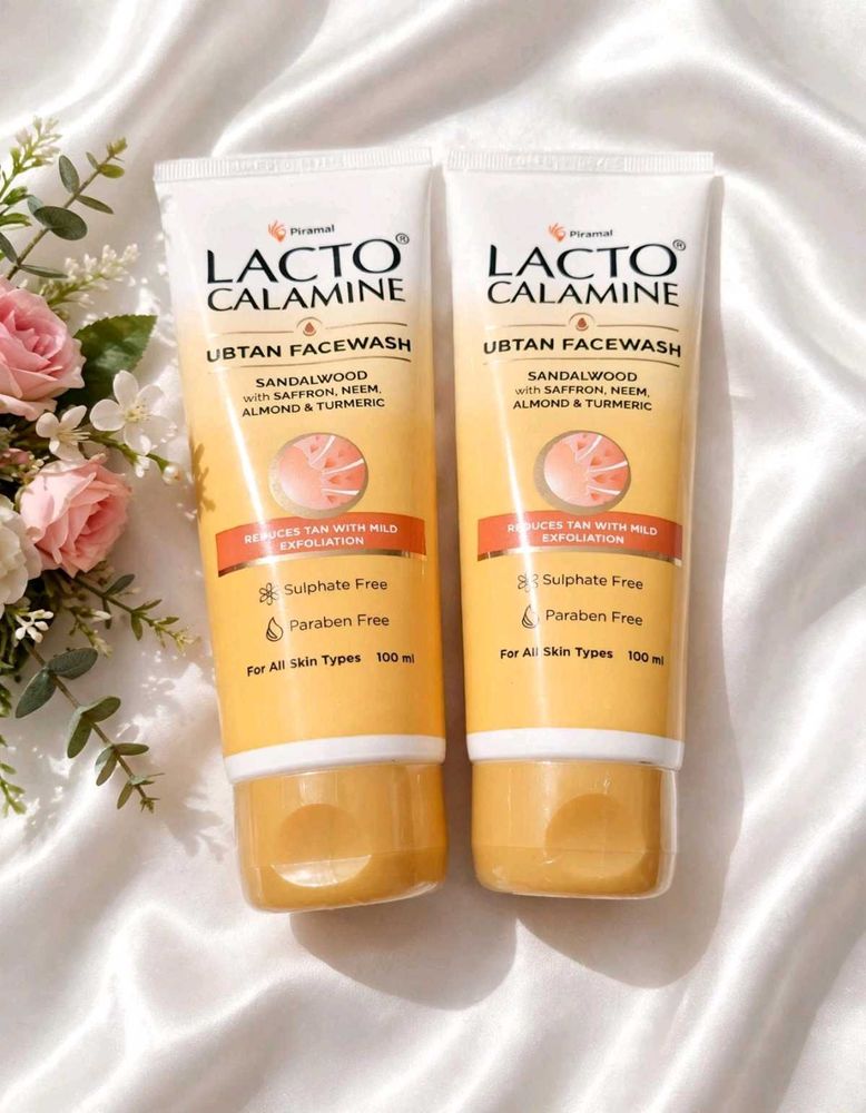 Pack of 2 Lacto Calamine Ubtan Face Wash for Glowi