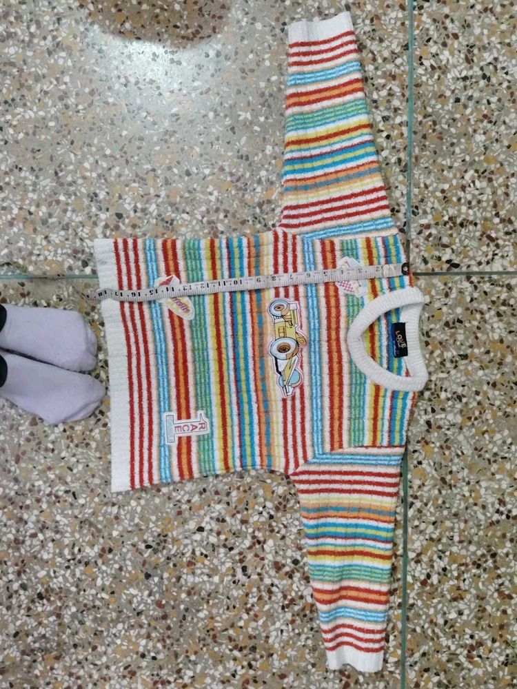 Cute Striped Kids Sweater