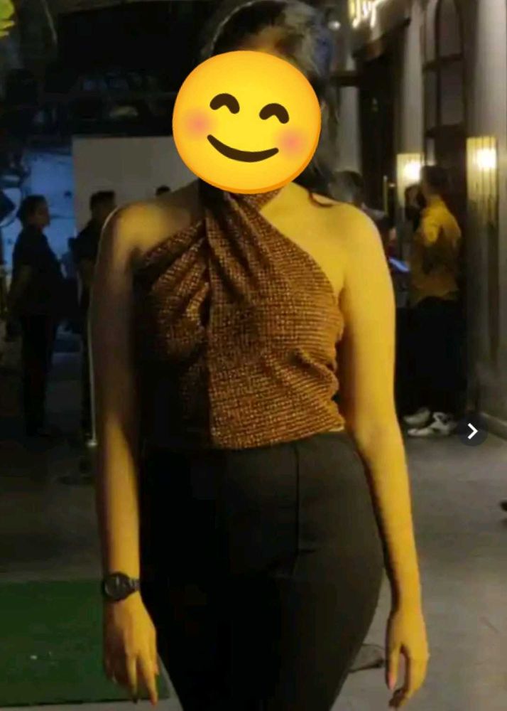 Sparkly Halter Neck Top