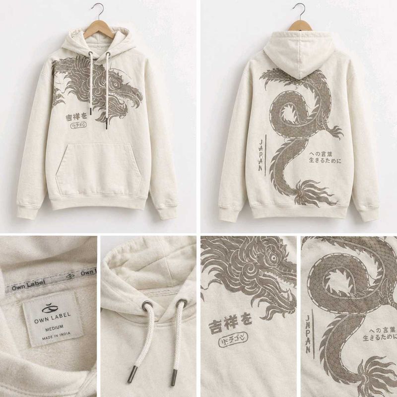 Dragon Print Hoodie