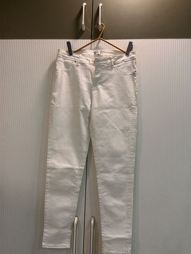 Classic White Denim Jeans