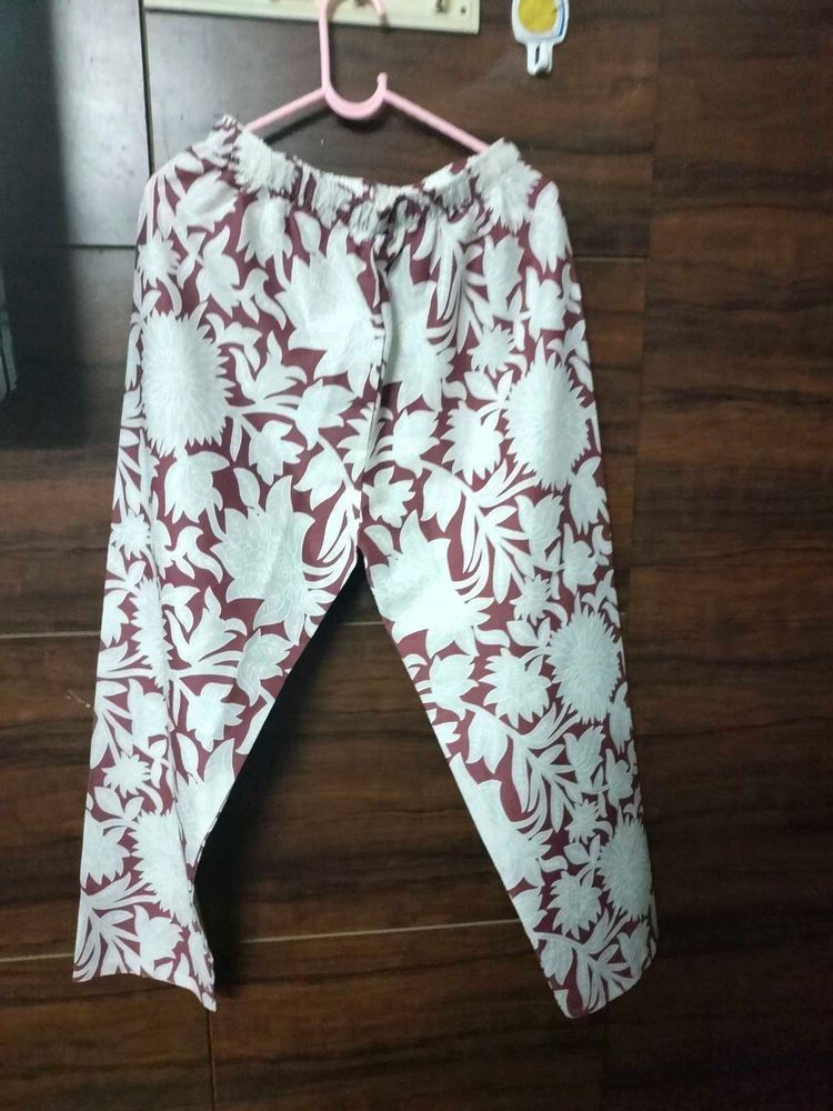 Embroidered Palazzo Pants