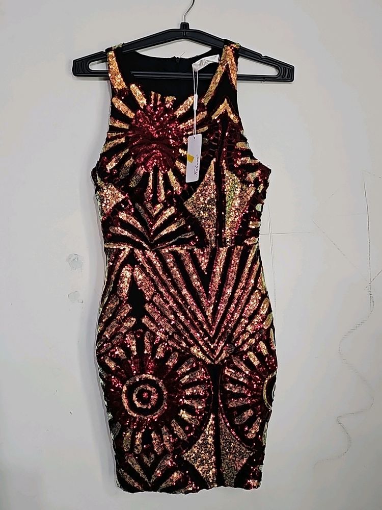 WomenElegantSequin Evening Dress