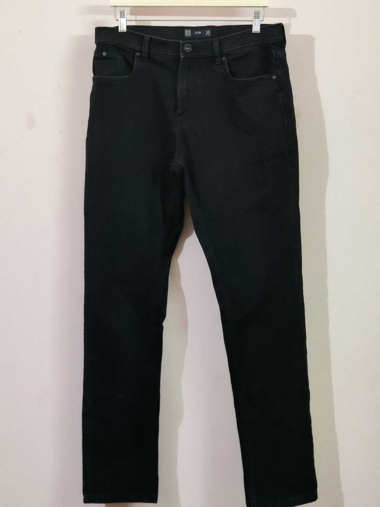 Mens black jeans pant ( like new)