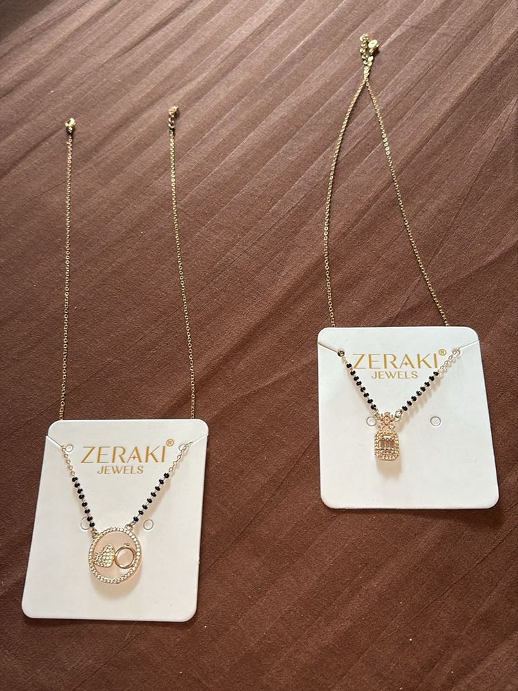 zeraki mangalsutra set of 2