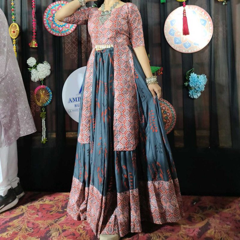 Elegant Printed Lehenga Choli Set