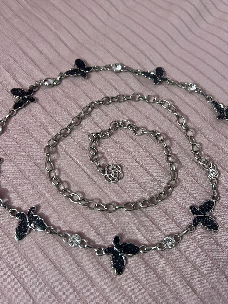 Y2K Butterfly Chain Belt