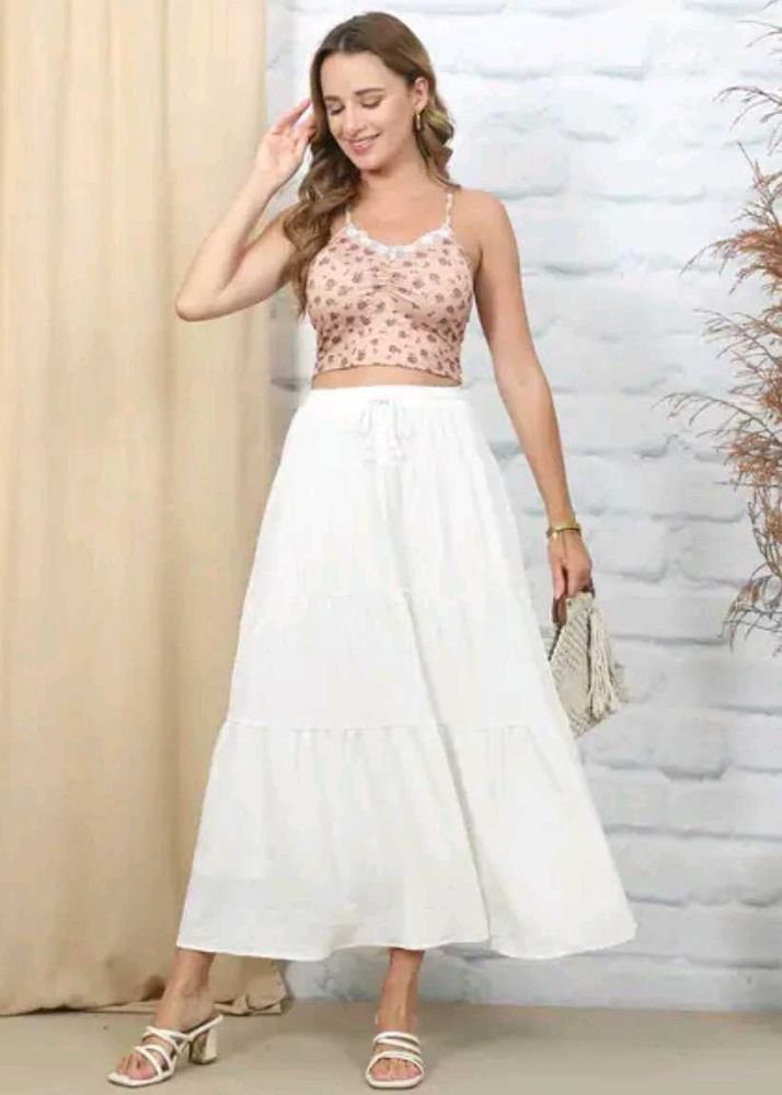 Chic Floral Print Cropped Cami Top