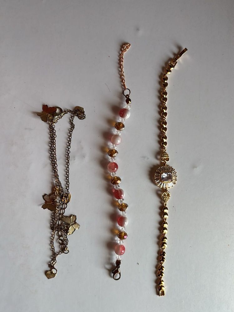 Set of 3 Beaded Bracelets