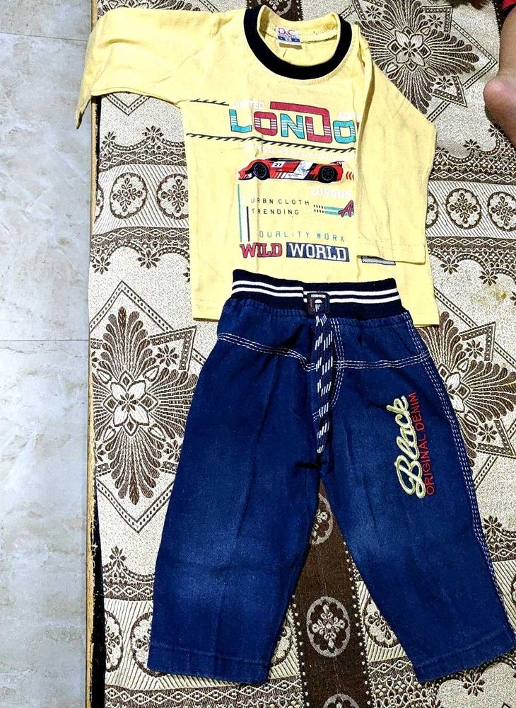 Baby Boys' London Tee &amp; Denim Set