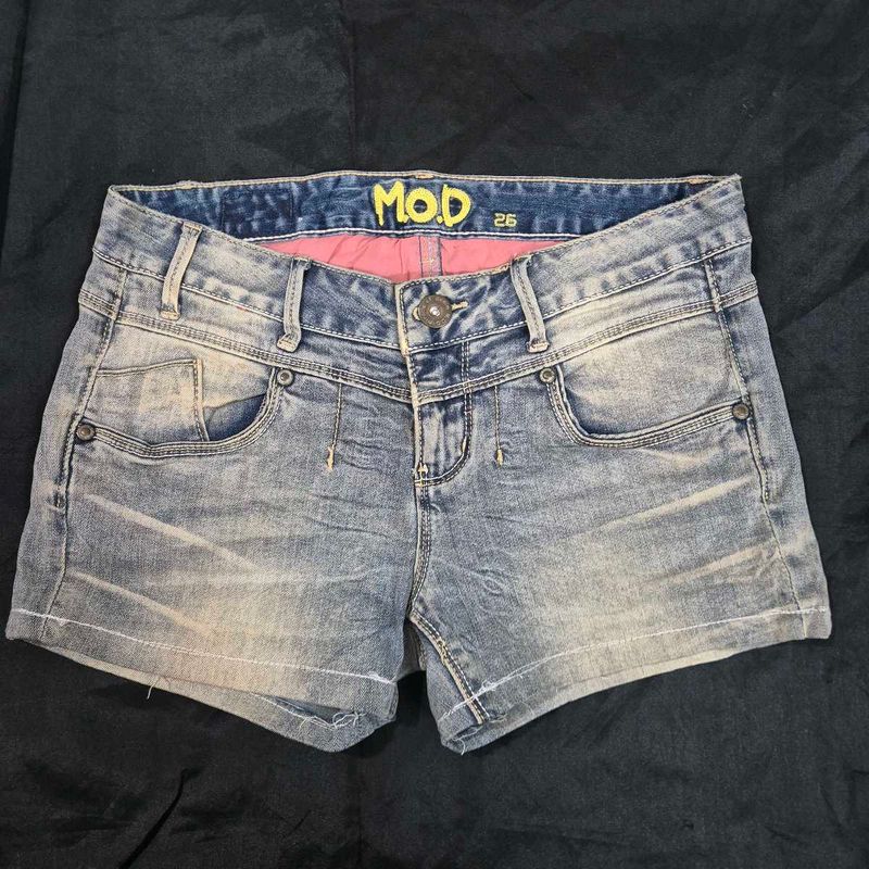 low waist MOD Denim Shorts y2k