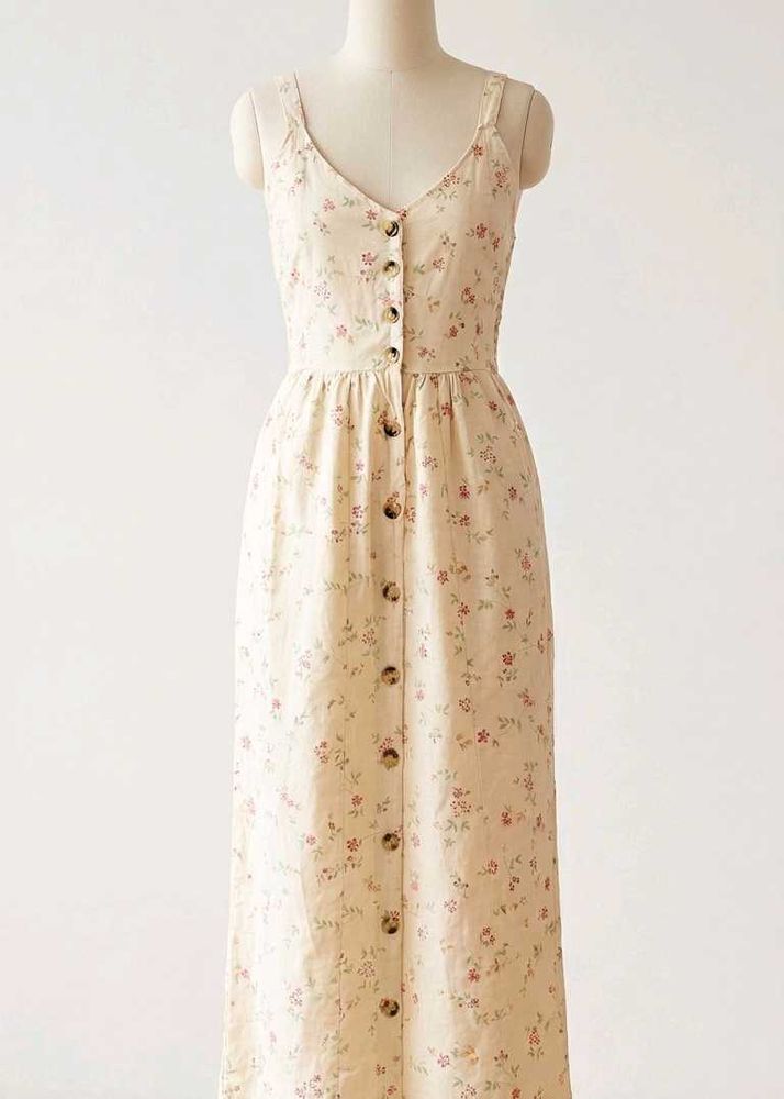 Floral Button-Up Midi Dress