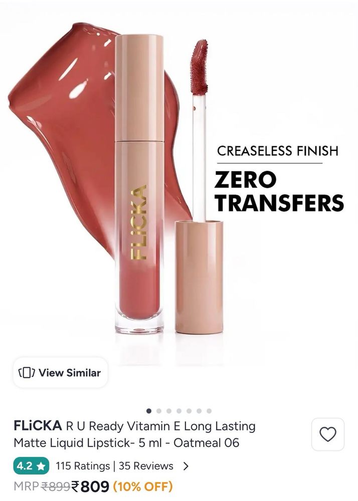 Flicka Matte Liquid Lipstick - Oatmeal 06