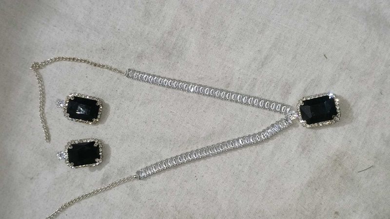Black Stone Jewelry Set