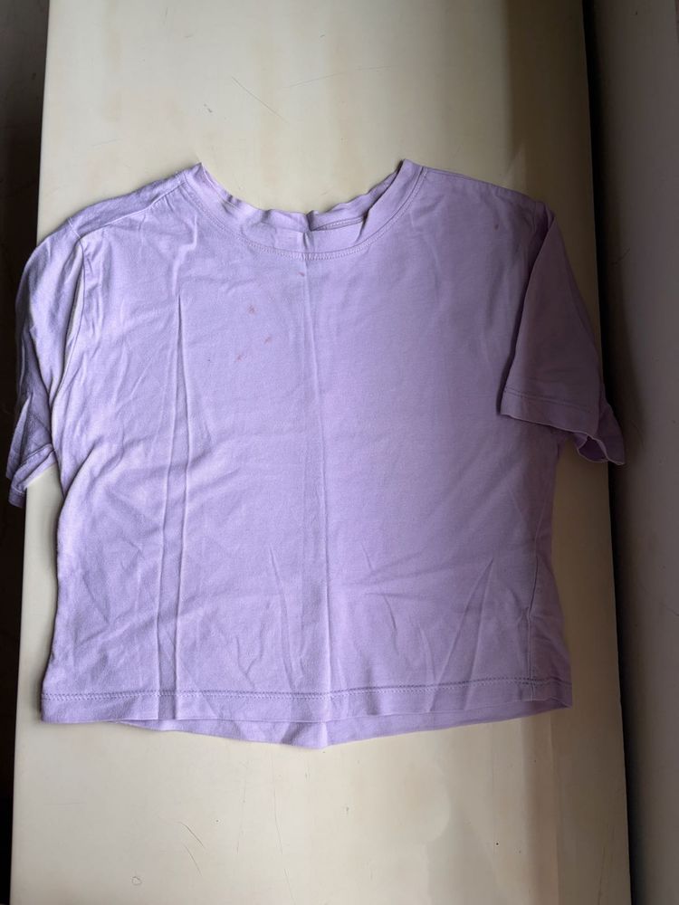 Lavender Cropped T-Shirt