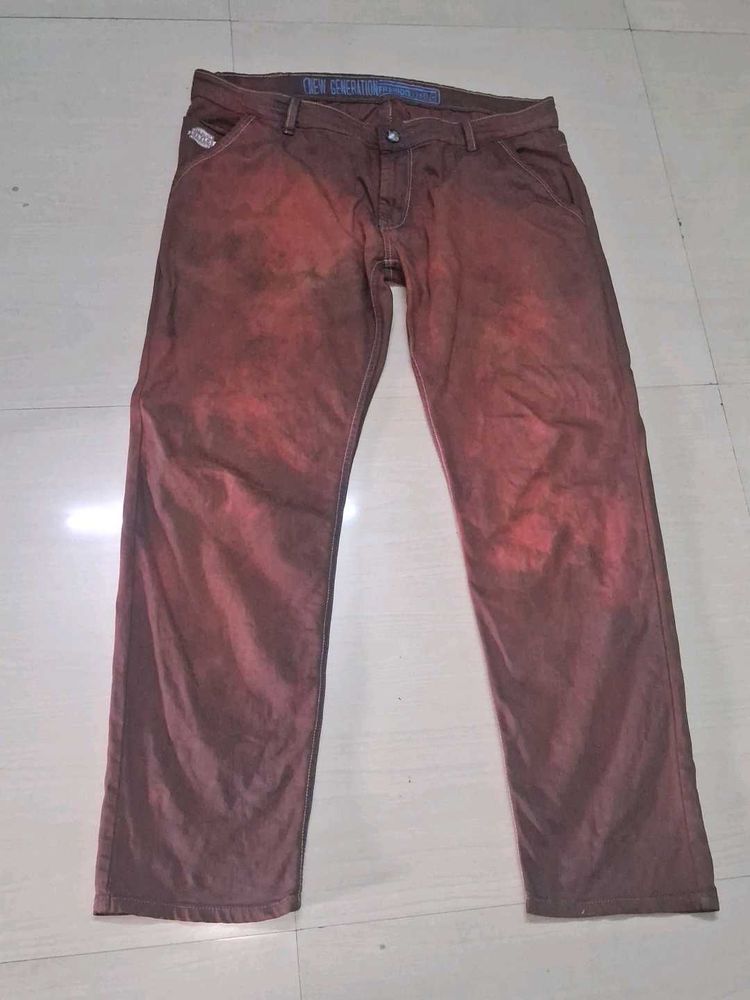 Stylish Red Wash "New Generation" Jeans of 1