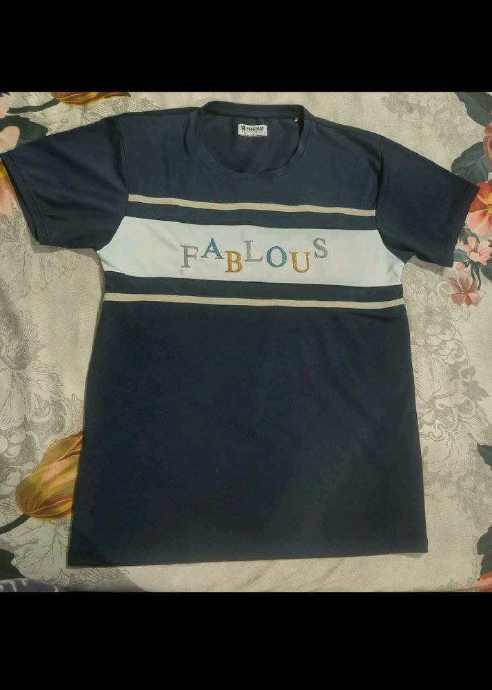 Navy Blue "Fabulous" Graphic T-Shirt