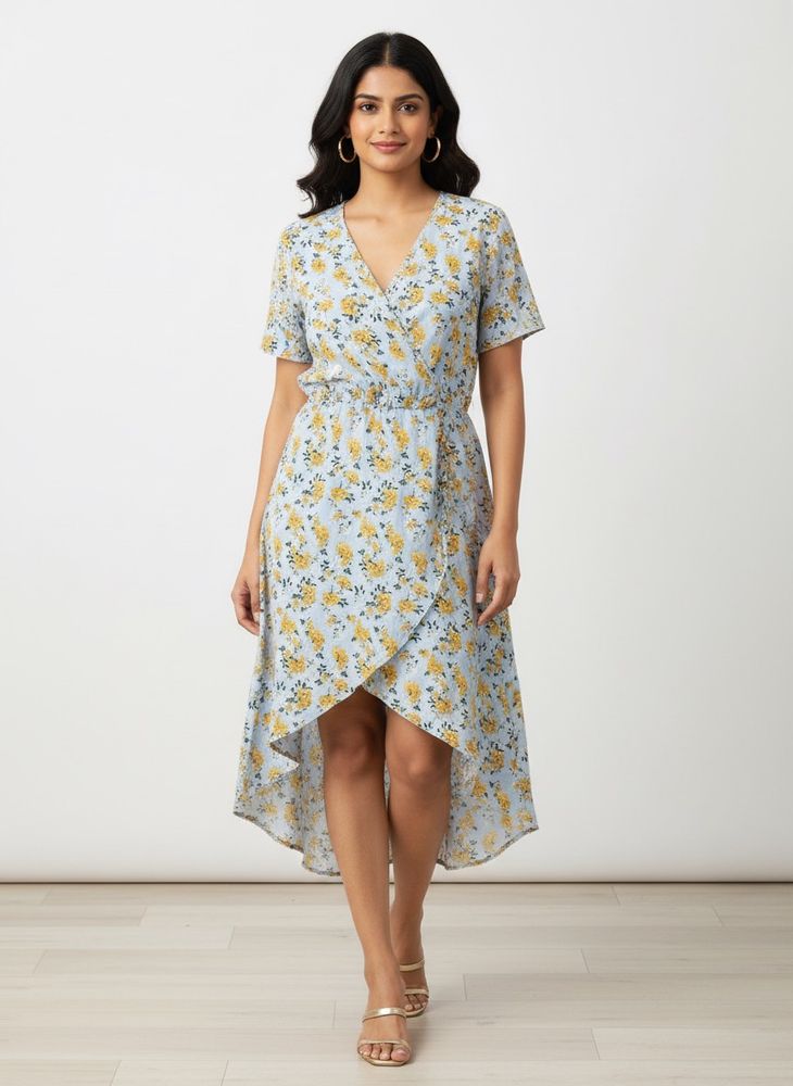 Floral Wrap Dress