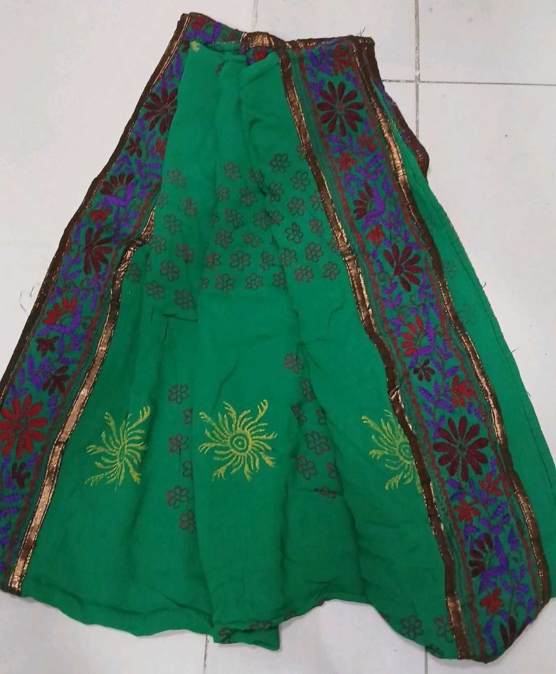 Vibrant Green Embroidered Ethnic Dupatta😍💚