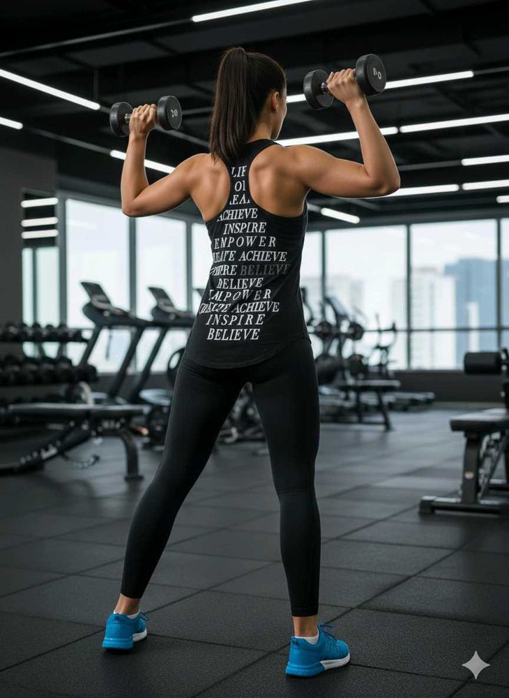 🖤 Classic black racerback tank top