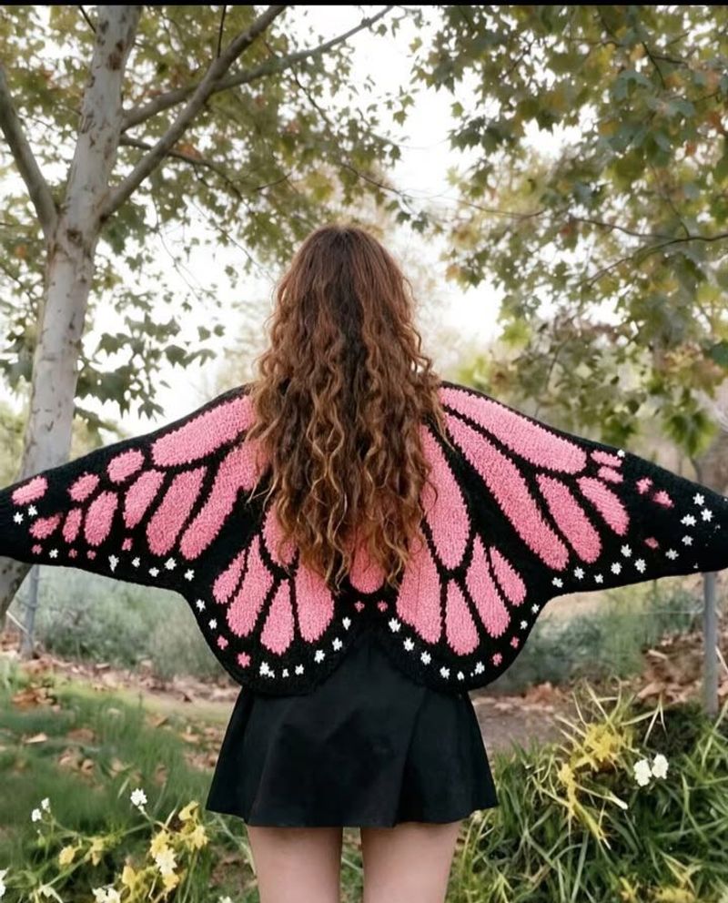 Fairy Butterfly crochet cardigan🦋