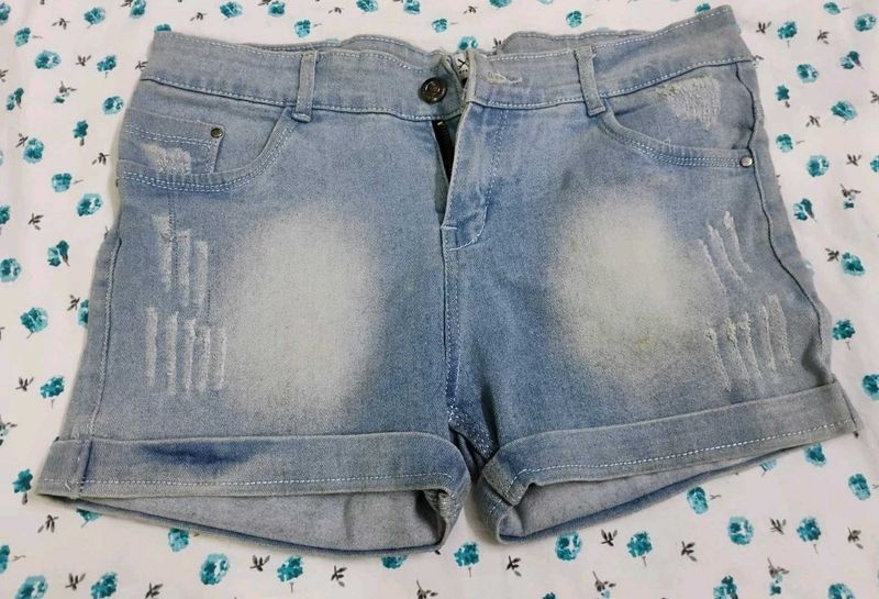denim shorts