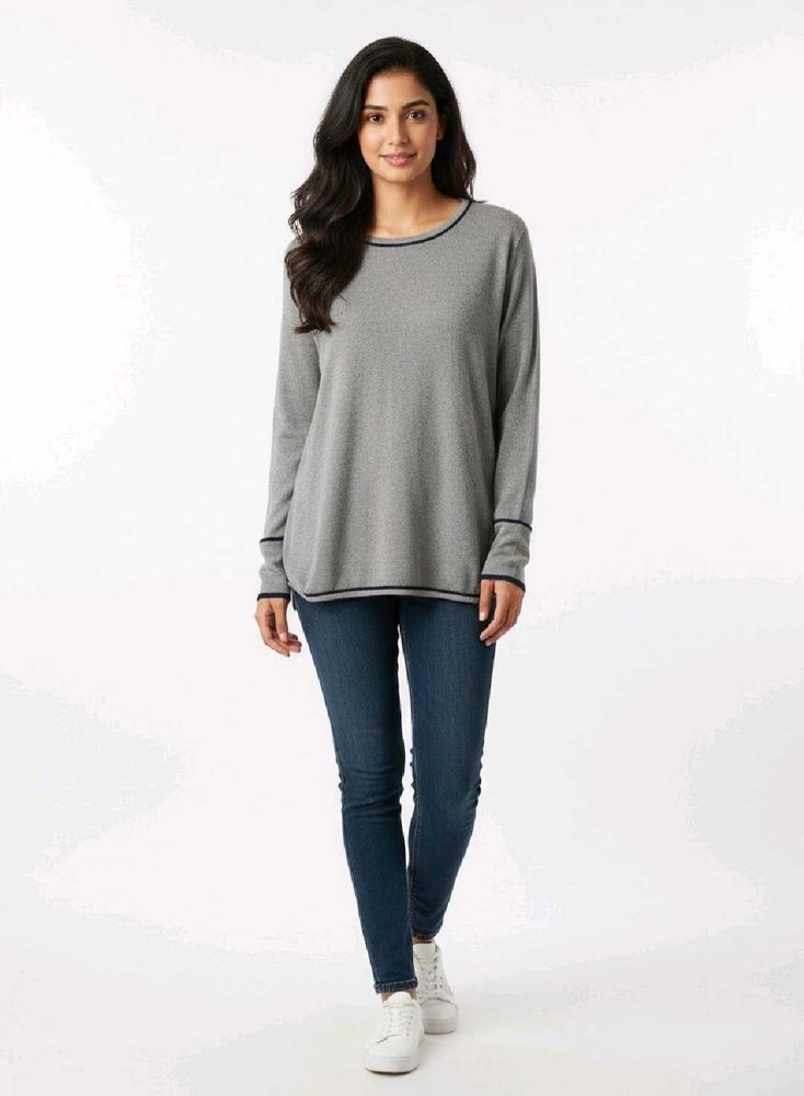 Grey Long Sleeve Sweater
