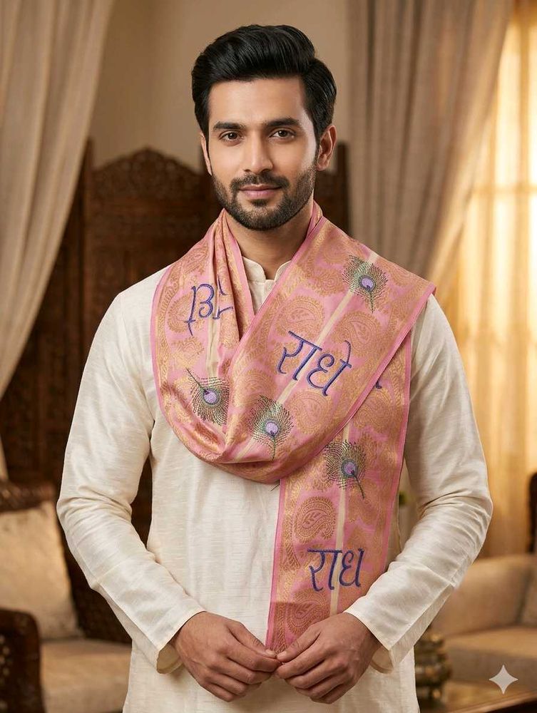 Men's Traditional Pink Dupatta