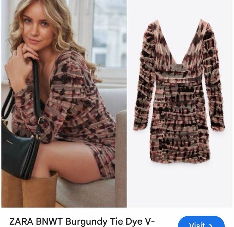Zara Tie Dye Mini Dress