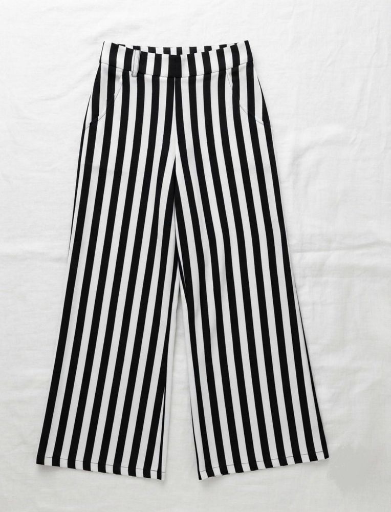 Striped Wide Leg Pants