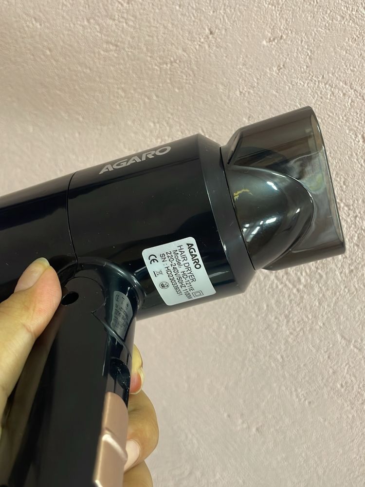 Agaro Hair Dryer With Hot/cold Setting