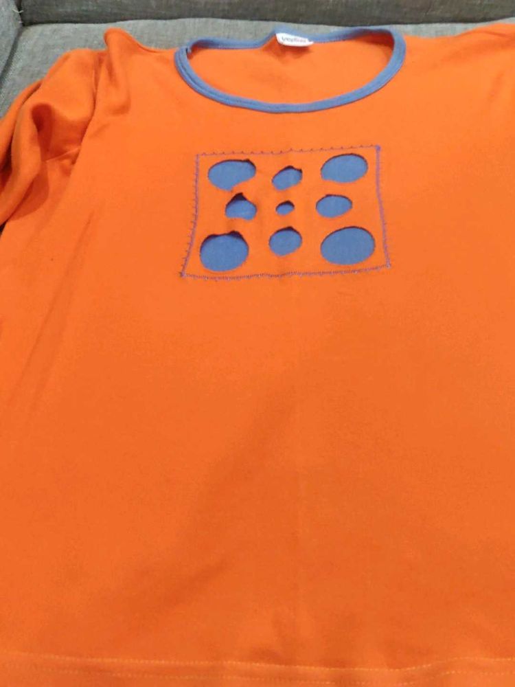 Orange Cutout Tee