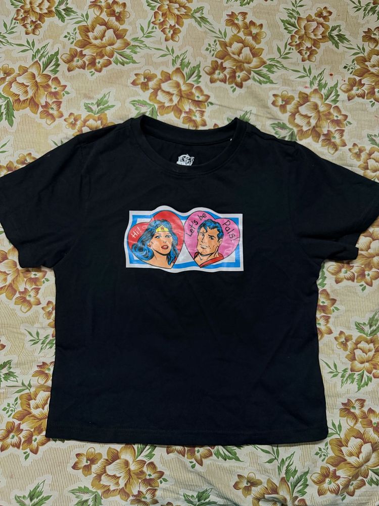 Wonder Woman &amp; Superman Graphic Tee