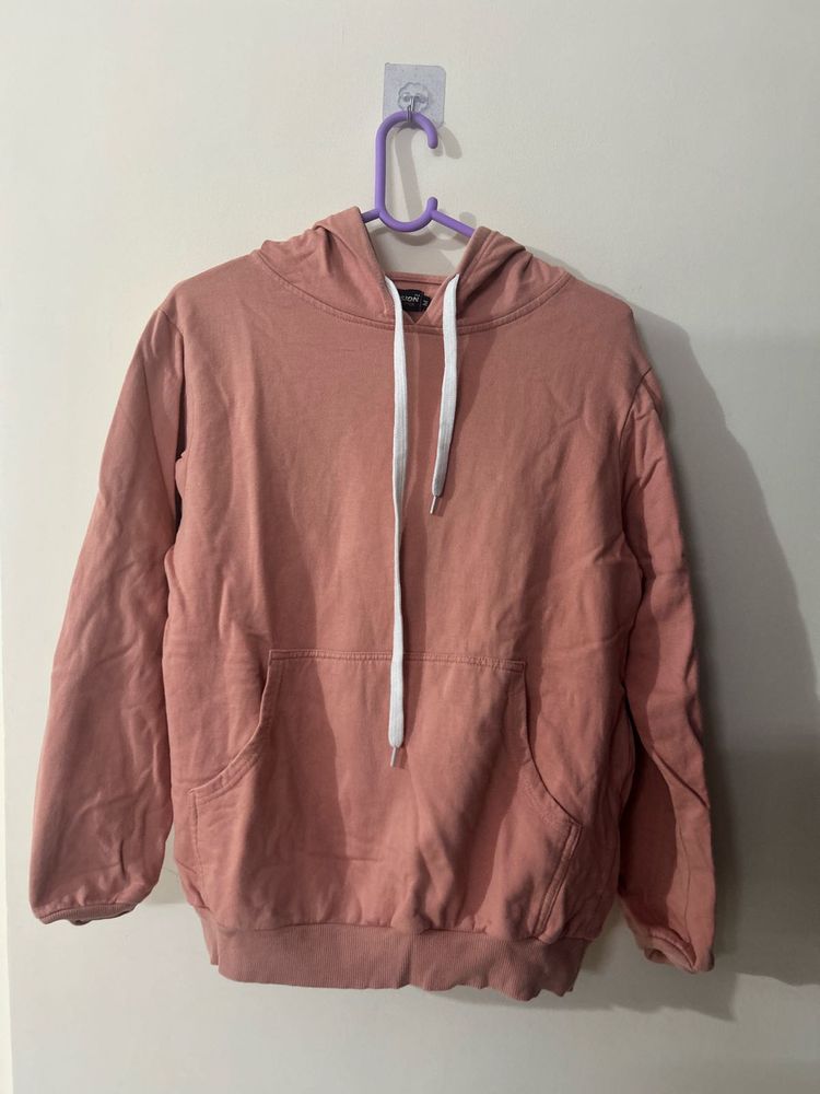 Men peach Hoodie for Everyday Comfort