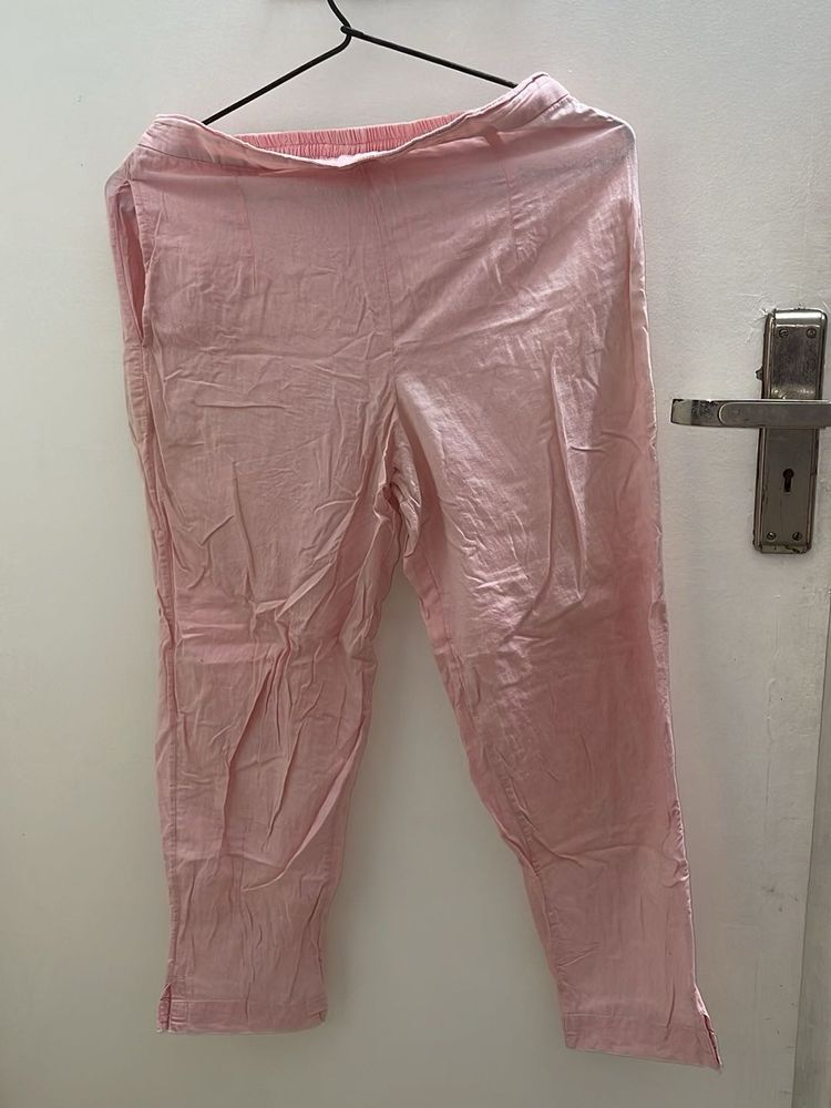 Chic Peach Pure cotton Pants